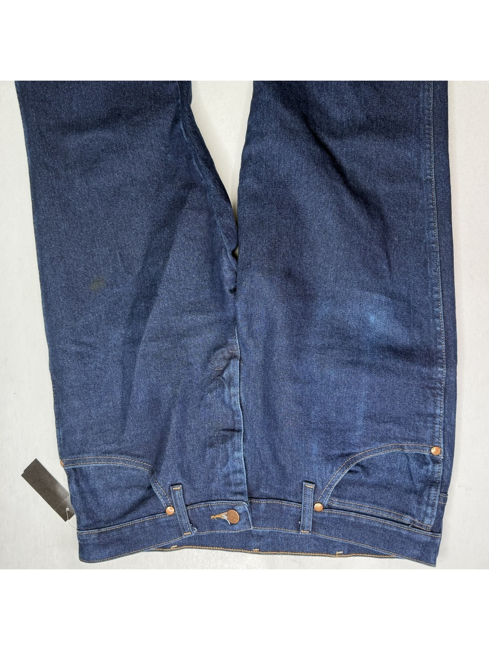 Wrangler Mens 33x30 Jeans Dark Rinse Straight Leg Denim